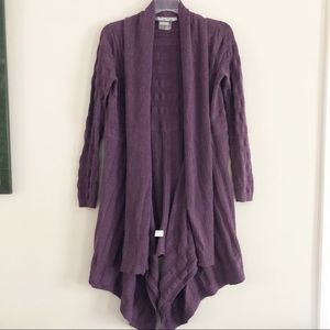 Athleta | Purple Drape Hem Cardigan | M